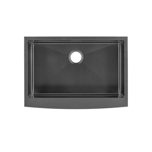 Rivage 30" x 21" Stainless Steel, Single Basin, Farmhouse Kitchen Sink with Apron in Multi Colors