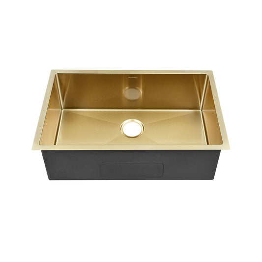 Rivage 30 x 18 Stainless Steel, Single Basin, Undermount Kitchen Sink, Multi Colors