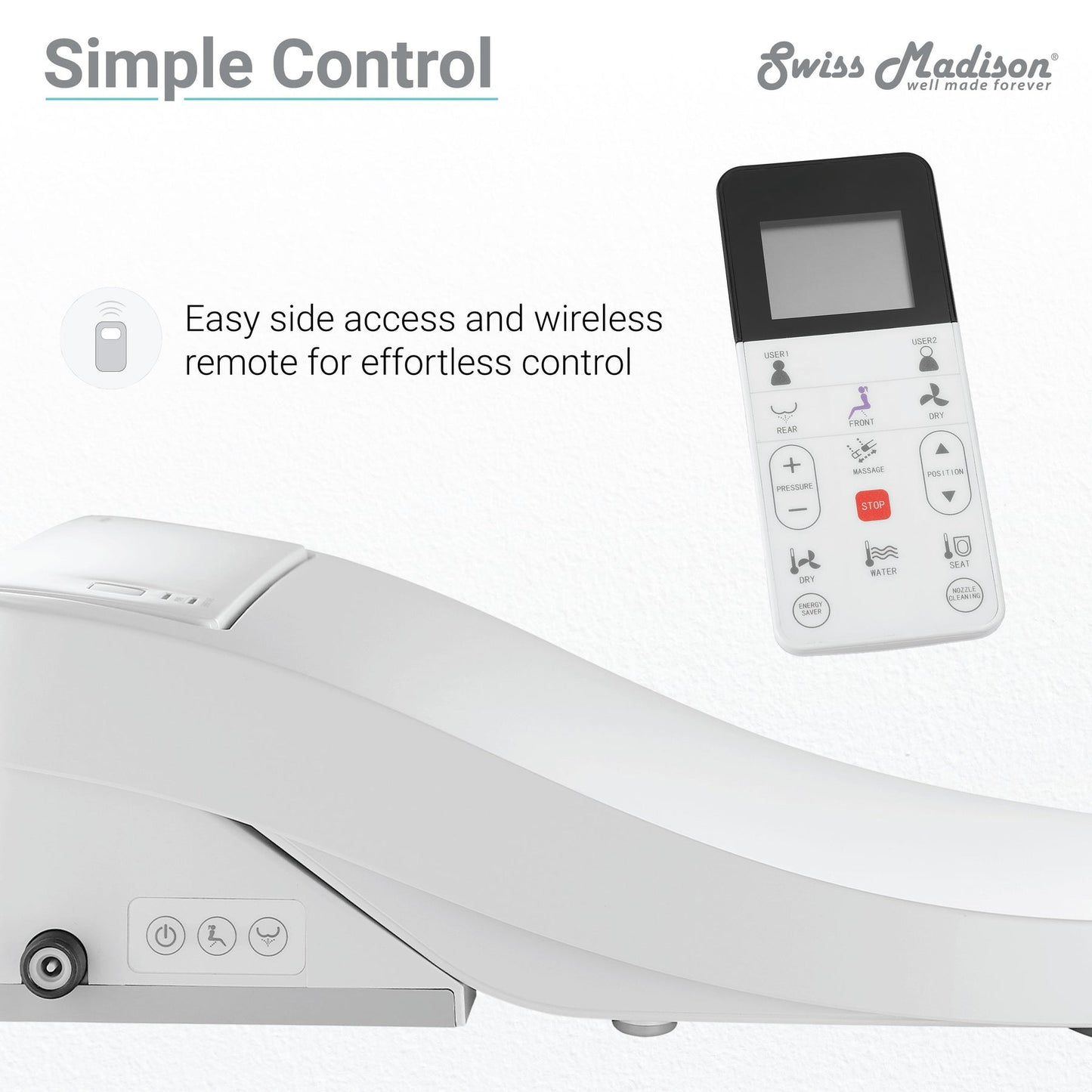 Virage One-Piece Toilet with Vivante Smart Seat Bidet 1.1/1.6 gpf