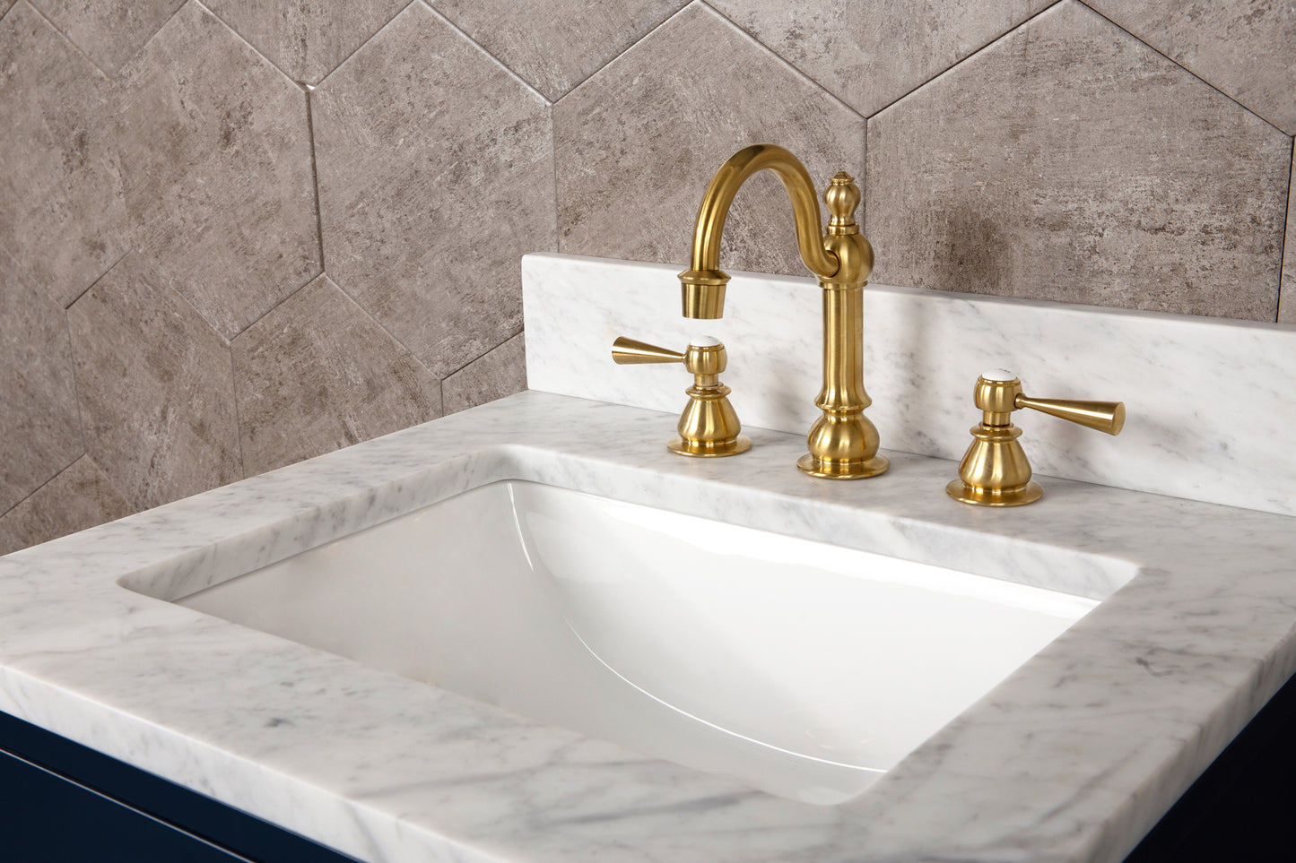 30 Inch Single Sink Bathroom Vanity With Faucet And Mirror From The Madalyn Collection