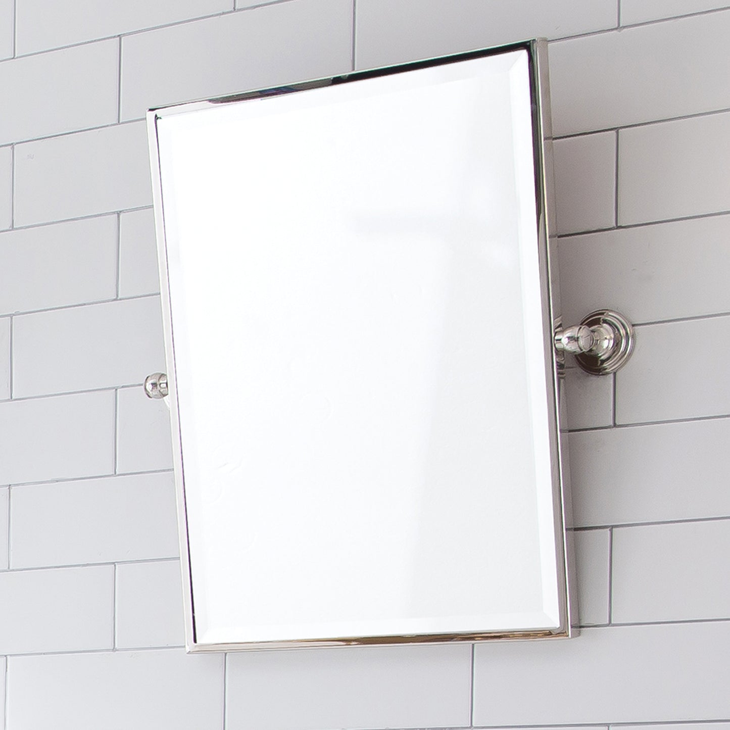 Metal Rectangular Mirror 18" X 24" In Multi Finish