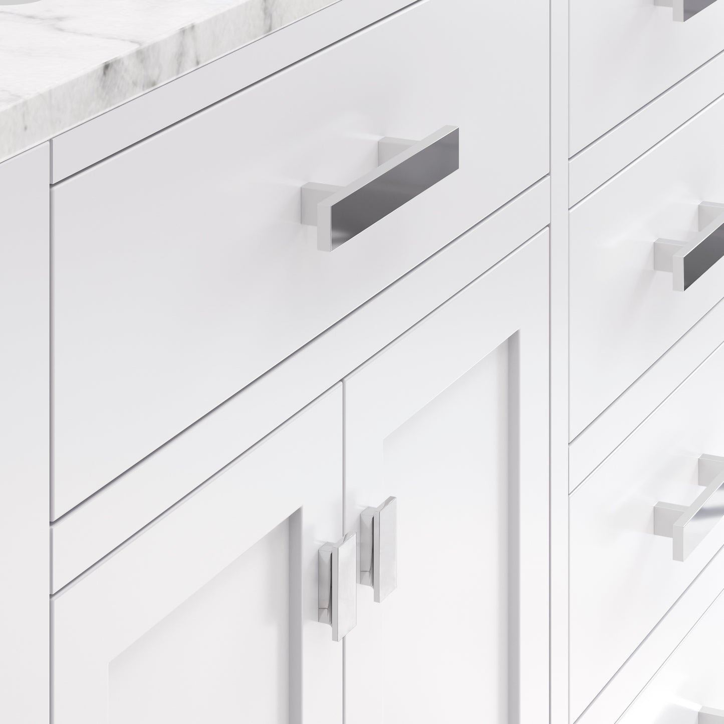72 Inch Double Sink Bathroom Vanity set. The Madison Collection