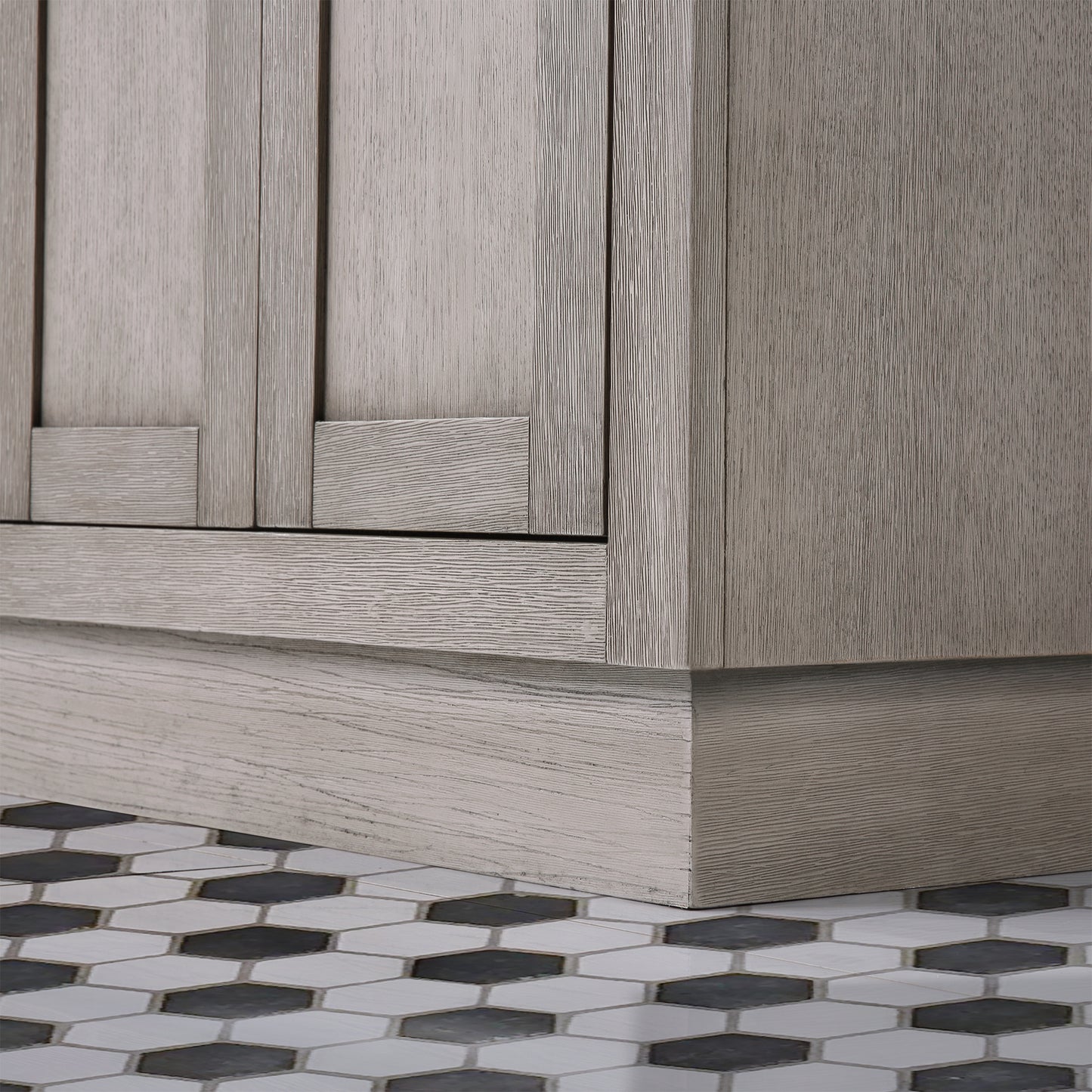 60 In. Double Sink Marble Countertop Vanity, Oak with Faucets and Mirrors, Chestnut collection