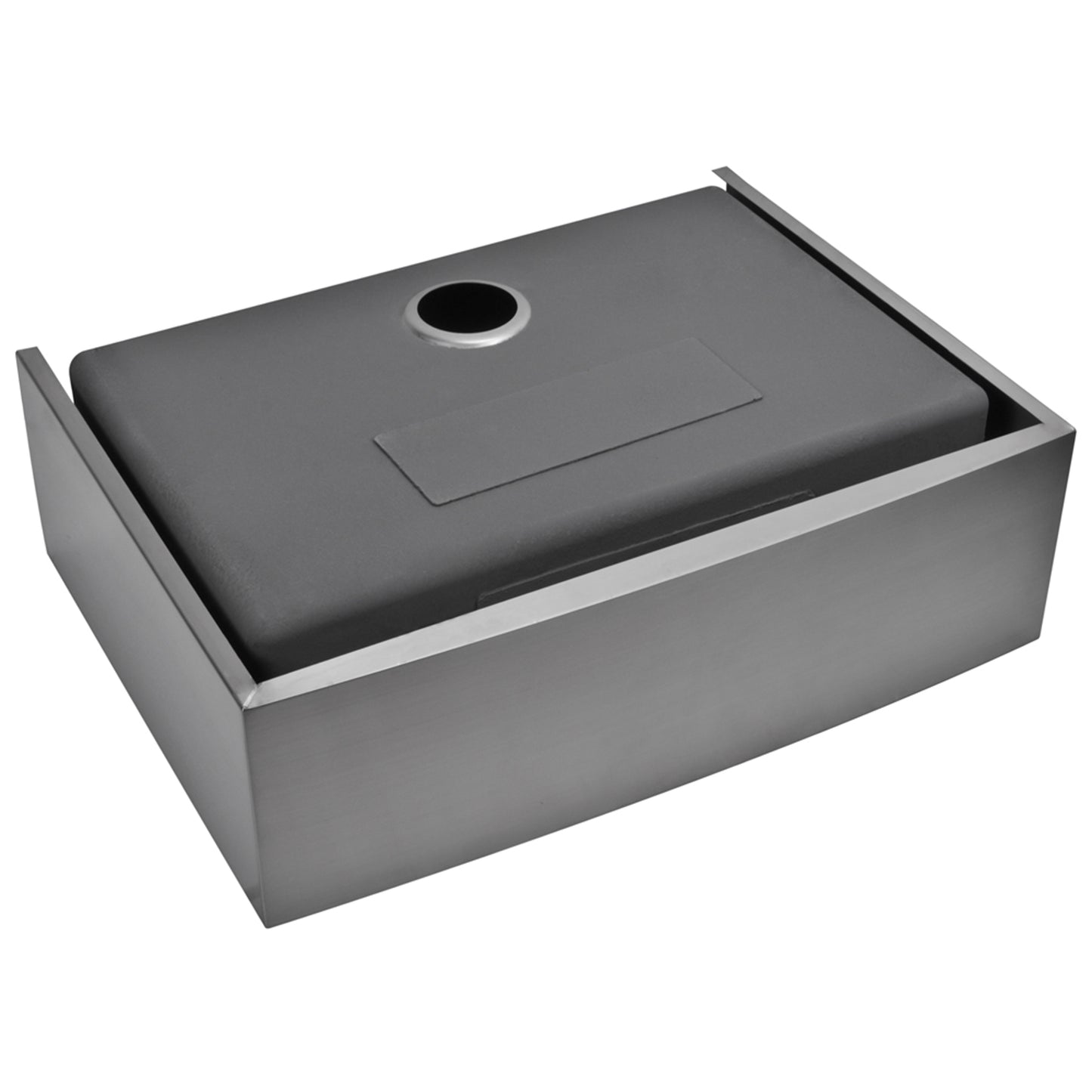 33 Inch X 22 Inch Single Bowl Stainless Steel Kitchen Sink With Drain, Strainer, And Bottom Grid