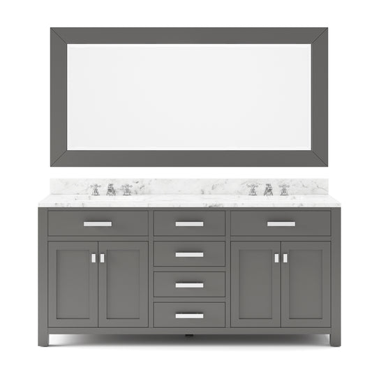 72 Inch Double Sink Bathroom Vanity set. The Madison Collection