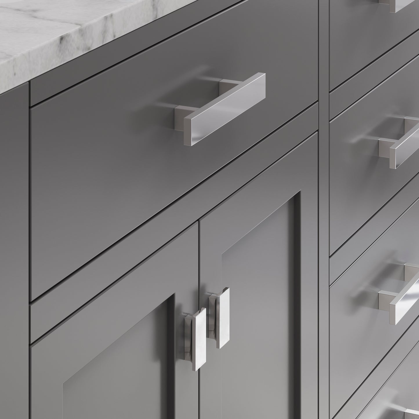 72 Inch Double Sink Bathroom Vanity set. The Madison Collection