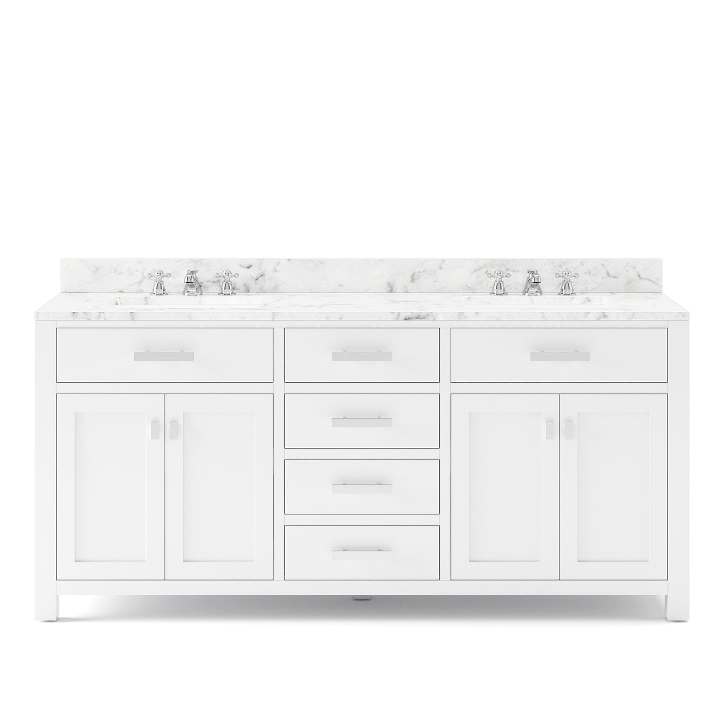 72 Inch Double Sink Bathroom Vanity set. The Madison Collection