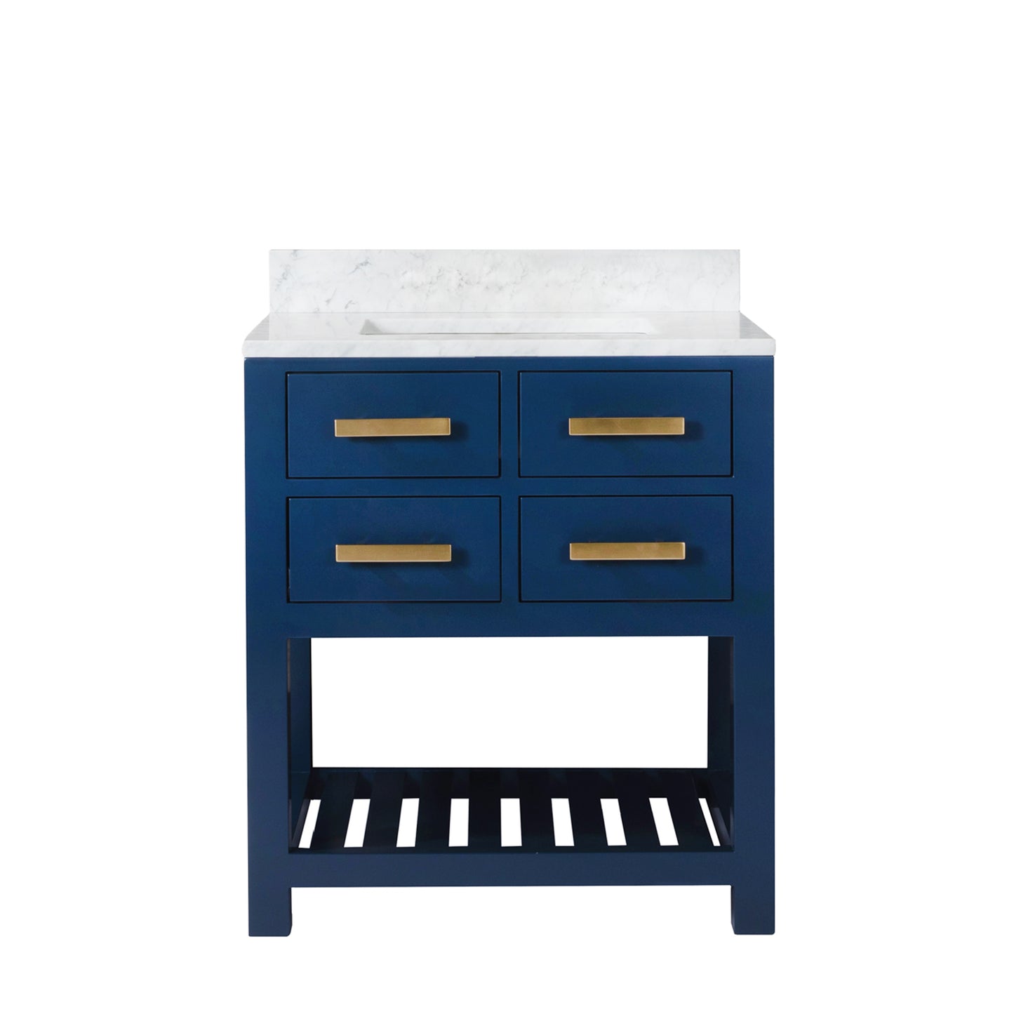 30 Inch Single Sink Bathroom Vanity With Faucet And Mirror From The Madalyn Collection