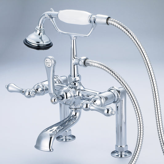 Vintage Classic Tub Faucet With Lever and Cross Handles