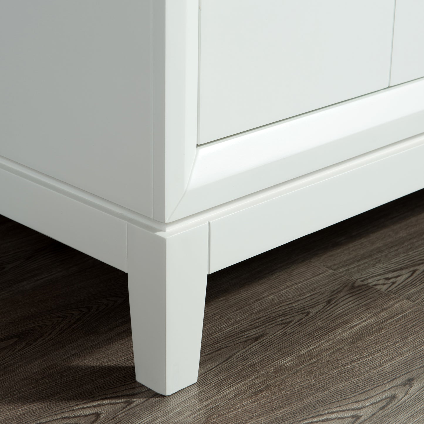 Elizabeth 36-Inch Single Sink Carrara White Marble Vanity In Pure White set