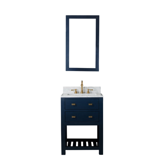 24 Inch Single Sink Bathroom Vanity With faucet And Mirror From The Madalyn Collection