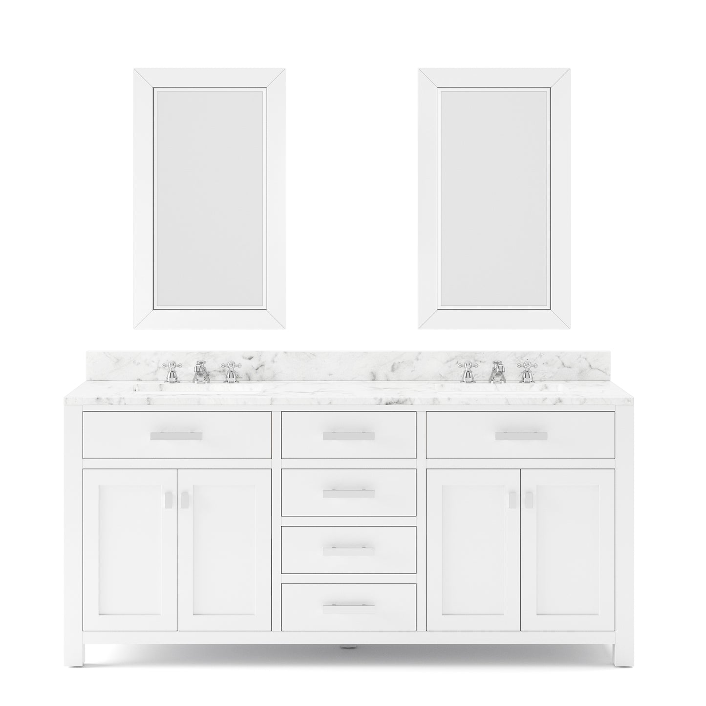 72 Inch Double Sink Bathroom Vanity set. The Madison Collection
