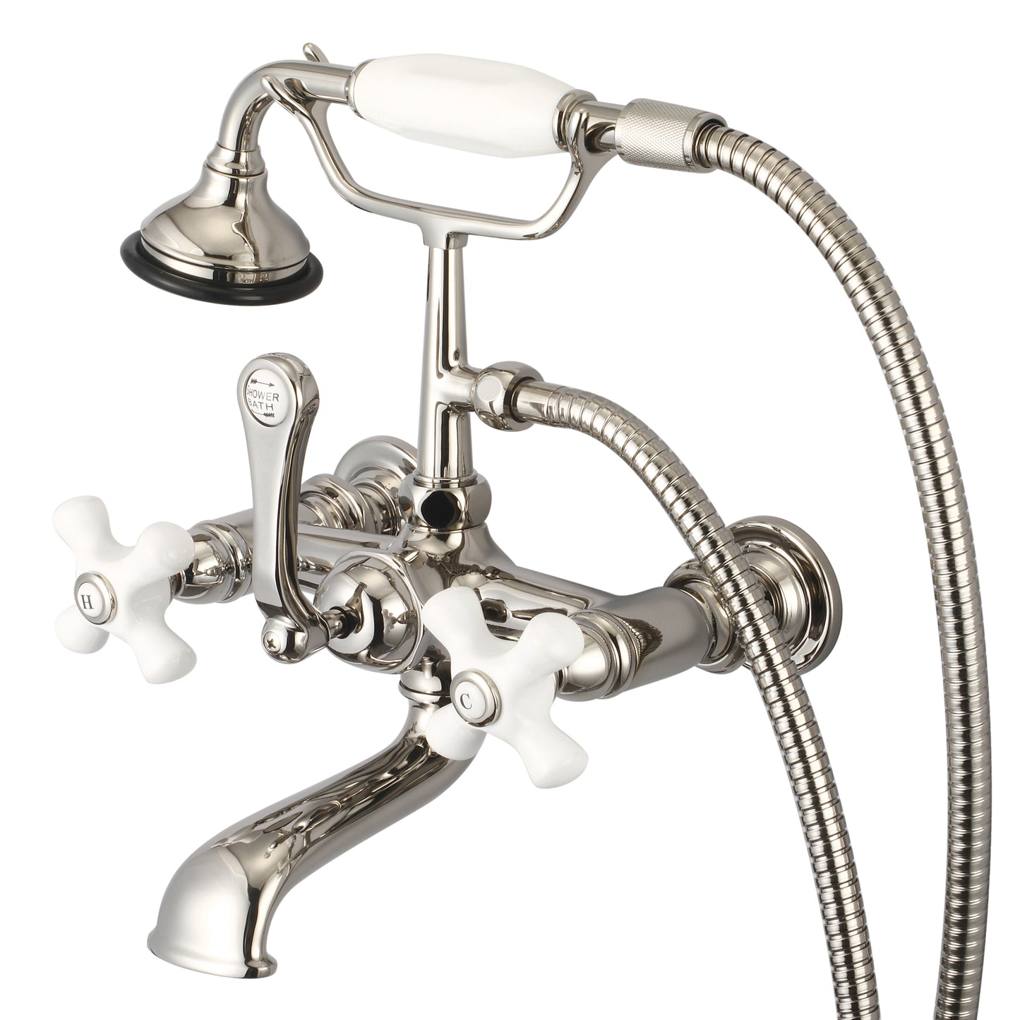 Vintage Classic Tub Faucet, Lever and Cross Handles