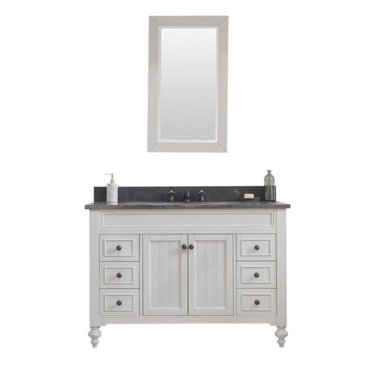 Potenza 48" Bathroom Vanity in Earl Grey with Blue Limestone Top set