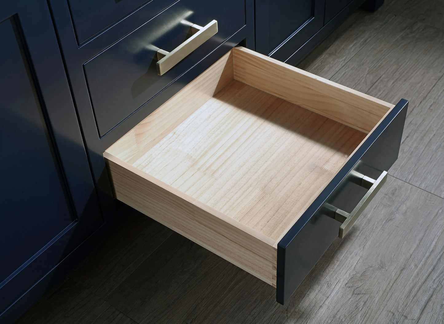 Madison 72-Inch Double Sink Carrara White Marble Vanity In Monarch Blue set