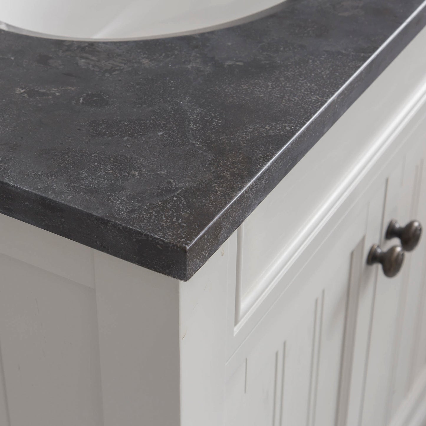 Potenza 48" Bathroom Vanity in Earl Grey with Blue Limestone Top set