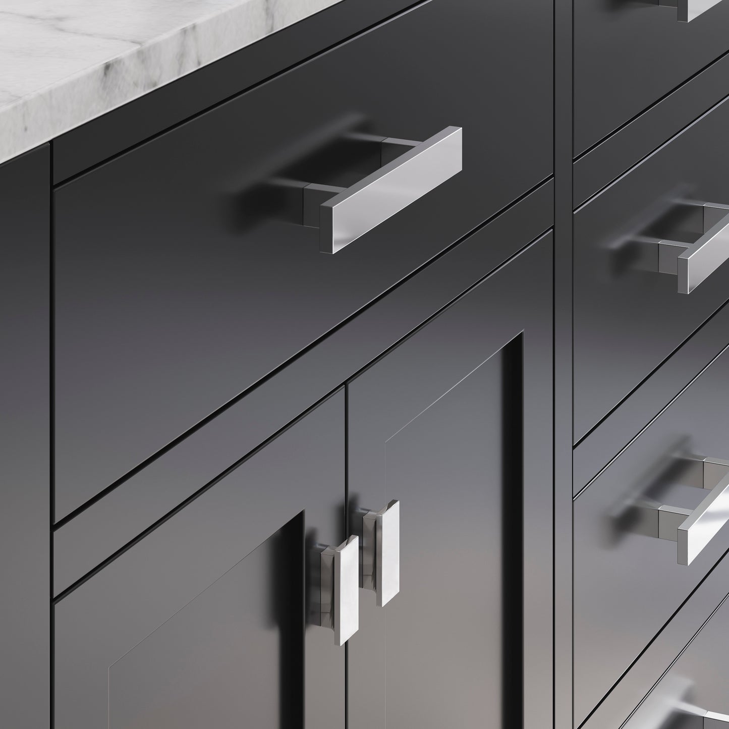 72 Inch Double Sink Bathroom Vanity set. The Madison Collection