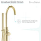 Ivy Freestanding Bathtub Faucet in Brushed Gold