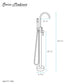 Ivy Freestanding Bathtub Faucet in Brushed Nickel