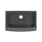 Tourner 33" x 22" Stainless Steel, Single Basin, Farmhouse Kitchen Workstation Sink with Apron in Multi Colors