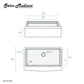 Tourner 33" x 22" Stainless Steel, Single Basin, Farmhouse Kitchen Workstation Sink with Apron in Multi Colors