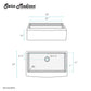 Tourner 33" x 22" Stainless Steel, Single Basin, Farmhouse Kitchen Workstation Sink with Apron in Multi Colors
