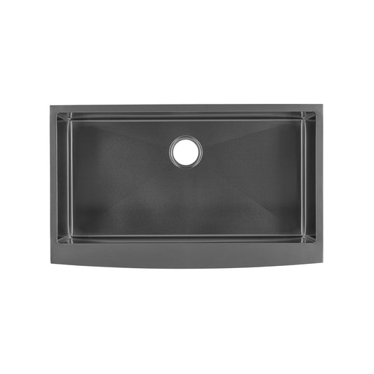 Rivage 33" x 21" Stainless Steel, Single Basin, Farmhouse Kitchen Sink with Apron in Multi Color