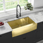 Rivage 33" x 21" Stainless Steel, Single Basin, Farmhouse Kitchen Sink with Apron in Multi Color
