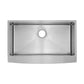 Rivage 33" x 21" Stainless Steel, Single Basin, Farmhouse Kitchen Sink with Apron in Multi Color