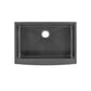 Rivage 30" x 21" Stainless Steel, Single Basin, Farmhouse Kitchen Sink with Apron in Multi Colors