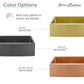 Rivage 30" x 21" Stainless Steel, Single Basin, Farmhouse Kitchen Sink with Apron in Multi Colors