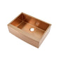 Rivage 30" x 21" Stainless Steel, Single Basin, Farmhouse Kitchen Sink with Apron in Multi Colors