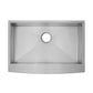 Tourner 30" x 21" Stainless Steel, Single Basin, Farmhouse Kitchen Sink with Apron