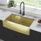 Rivage 36" x 21" Stainless Steel, Single Basin, Farmhouse Kitchen Sink with Apron in Multi Colors