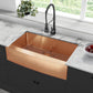 Rivage 36" x 21" Stainless Steel, Single Basin, Farmhouse Kitchen Sink with Apron in Multi Colors