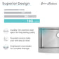 Rivage 36" x 21" Stainless Steel, Single Basin, Farmhouse Kitchen Sink with Apron in Multi Colors