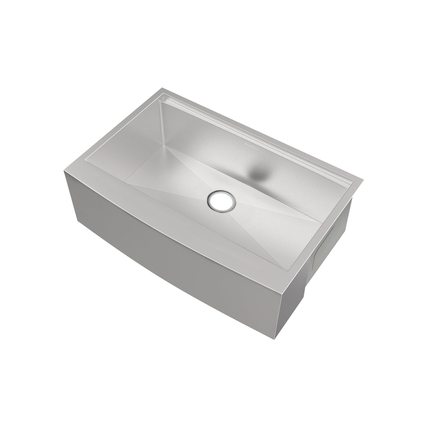 Rivage 33 x 22 Single Basin Apron Kitchen Workstation Sink