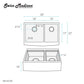 Rivage 33 x 22 Dual Basin Apron Kitchen Workstation Sink
