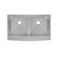 Rivage 36 x 22 Dual Basin Apron Kitchen Workstation Sink