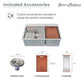Ravi Dual Basin 33 x 22 Topmount Kitchen Workstation Sink