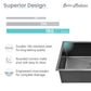 Rivage 30 x 18 Stainless Steel, Single Basin, Undermount Kitchen Sink, Multi Colors