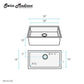 Rivage 30 x 18 Stainless Steel, Single Basin, Undermount Kitchen Sink, Multi Colors