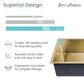 Rivage 32 x 19 Stainless Steel, Single Basin, Undermount Kitchen Sink, Multi Colors