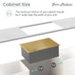 Rivage 32 x 19 Stainless Steel, Single Basin, Undermount Kitchen Sink, Multi Colors