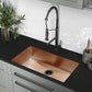 Rivage 32 x 19 Stainless Steel, Single Basin, Undermount Kitchen Sink, Multi Colors