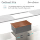 Rivage 32 x 19 Stainless Steel, Single Basin, Undermount Kitchen Sink, Multi Colors