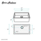 Rivage 32 x 19 Stainless Steel, Single Basin, Undermount Kitchen Sink, Multi Colors
