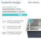 Rivage 32 x 19 Stainless Steel, Single Basin, Undermount Kitchen Sink, Multi Colors