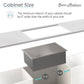 Rivage 32 x 19 Stainless Steel, Single Basin, Undermount Kitchen Sink, Multi Colors