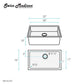Rivage 32 x 19 Stainless Steel, Single Basin, Undermount Kitchen Sink, Multi Colors